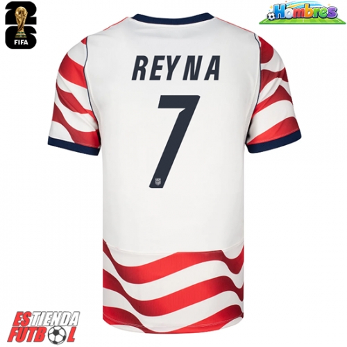 Estados Unidos Giovanni Reyna #7 Primera Equipación Mundial 2026 Manga Corta